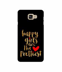 Amazon Brand - Solimo Designer Happy Girls are The Prettiest 3D Printed Hard Back Case Mobile Cover for Samsung Galaxy A9 Pro