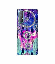 Amazon Brand - Solimo Designer Round Wall Hanging Pattern 3D Printed Hard Back Case Mobile Cover for Oppo Reno 3 Pro