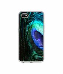 Amazon Brand - Solimo Designer Peacock Feather UV Printed Soft Back Case Mobile Cover for Oppo A1K