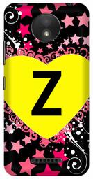 Amazon Brand - Solimo Designer Heart Pattern Alphabet-Z 3D Printed Hard Back Case Mobile Cover for Motorola Moto C Plus