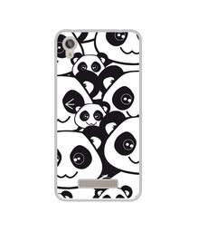 Amazon Brand - Solimo Designer Panda Texture UV Printed Soft Back Case Mobile Cover for Lava Z50