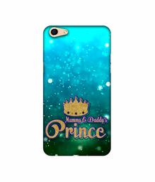 Amazon Brand - Solimo Designer Mummy & Daddy's Prince 3D Printed Hard Back Case Mobile Cover for Oppo F3