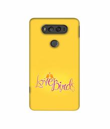 Amazon Brand - Solimo Designer Love Birds 3D Printed Hard Back Case Mobile Cover for LG V20