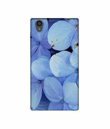 Amazon Brand - Solimo Designer Light Blue Flower Photography 3D Printed Hard Back Case Mobile Cover for Sony Xperia L1