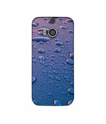 Amazon Brand - Solimo Designer Water Drops 3D Printed Hard Back Case Mobile Cover for HTC One M8