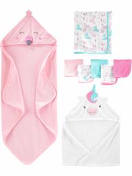 Simple Joys by Carter's Baby Girls' 8-Piece Towel and Washcloth Set