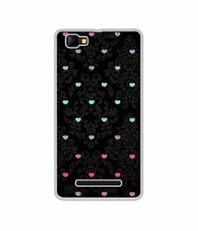 Amazon Brand - Solimo Designer Heart Texture UV Printed Soft Back Case Mobile Cover for Lyf C459