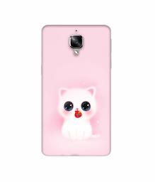 Amazon Brand - Solimo Designer Kitty 3D Printed Hard Back Case Mobile Cover for OnePlus 3 / OnePlus 3T