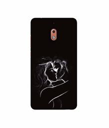 Amazon Brand - Solimo Designer Kissing Couple 3D Printed Hard Back Case Mobile Cover for Nokia 2.1