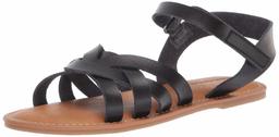 Amazon Essentials Sandalia con Tiras Sandals, Negro, 4 Little Kid