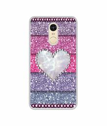 Amazon Brand - Solimo Designer Stone Heart UV Printed Soft Back Case Mobile Cover for Mi Redmi Note 4