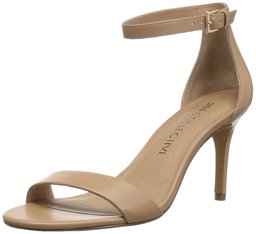 Amazon Brand - 206 Colectivo Mujer Anamarie Tacón Stiletto Sandalias de tacón Alto, Piel Neutro, 6 C/D US