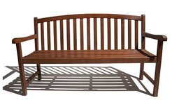 Strathwood Malas Hardwood Garden Bench, Three Seater