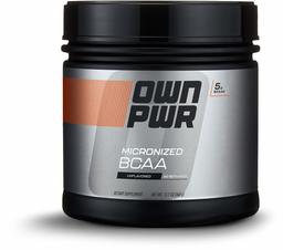 OWN PWR BCAA Powder, Unflavored, 60 servings, Micronized Branched Chain Amino Acids (2:1:1 Ratio)