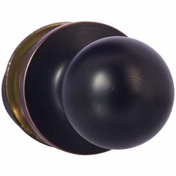 AmazonBasics Passage Door Knob, Standard Ball, Oil Rubbed Bronze