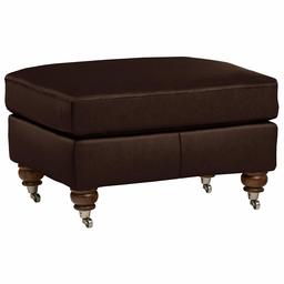 Amazon Brand – Stone & Beam Brandeberry Leather Ottoman, 31