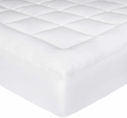 AmazonBasics Down-Alternative Mattress Topper Pad with Microfiber Shell