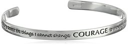 Sterling Silver Serenity Prayer Cuff Bracelet