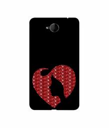 Amazon Brand - Solimo Designer Heart Shape Lady with Glitter 3D Printed Hard Back Case Mobile Cover for Microsoft Lumia 650