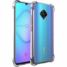 Amazon Brand - Solimo Mobile Cover (Soft & Flexible Back case) for Vivo S1 Pro (Transparent)