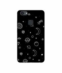 Amazon Brand - Solimo Designer Solar System UV Printed Soft Back Case Mobile Cover for Vivo V7 Plus