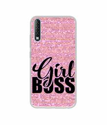 Amazon Brand - Solimo Designer Girl Boss On Pink Sparkle UV Printed Soft Back Case Mobile Cover for Tecno Phantom 9