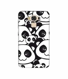 Amazon Brand - Solimo Designer Panda Texture 3D Printed Hard Back Case Mobile Cover for Asus Zenfone 3 Max ZC553KL