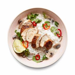 Amazon Meal Kits, Lemongrass Chicken with Coconut Broth, Mushrooms & Jasmine Rice, Serves 2