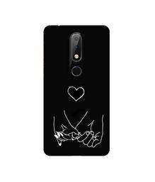 Amazon Brand - Solimo Designer Holding Hands 3D Printed Hard Back Case Mobile Cover for Nokia 6.1 Plus