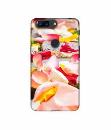 Amazon Brand - Solimo Designer Rose Petals 3D Printed Hard Back Case Mobile Cover for Oneplus 5T