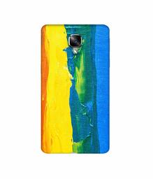 Amazon Brand - Solimo Designer Multicolor Line Color On Canvas 3D Printed Hard Back Case Mobile Cover for OnePlus 3 / OnePlus 3T