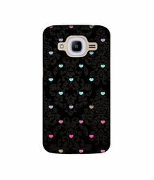 Amazon Brand - Solimo Designer Heart Texture UV Printed Soft Back Case Mobile Cover for Samsung Galaxy J2 (2016)