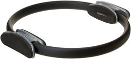 AmazonBasics Pilates Fitness Resistance Training Ring, 15-inches (Black, Pack of 2)