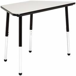 AmazonBasics School Activity Table, Ball Glide Legs, Adjustable Height 19-30 inch (Grey/Black) 24