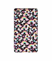 Amazon Brand - Solimo Designer Unicorn Texture 3D Printed Hard Back Case Mobile Cover for Sony Xperia X