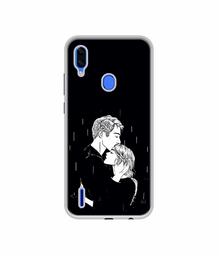 Amazon Brand - Solimo Designer Couples Standing in Rain UV Printed Soft Back Case Mobile Cover for Lava Z93