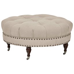 Amazon Brand – Stone & Beam Janelle Button Tufted Ottoman, 37