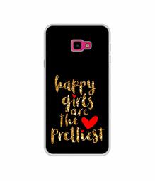 Amazon Brand - Solimo Designer Happy Girls are The Prettiest UV Printed Soft Back Case Mobile Cover for Samsung Galaxy J4 Plus