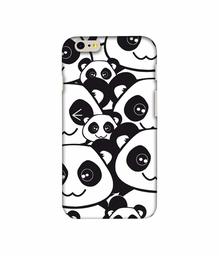 Amazon Brand - Solimo Designer Panda Texture 3D Printed Hard Back Case Mobile Cover for Apple iPhone 6 / 6S