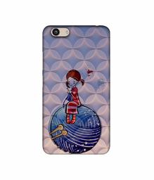 Amazon Brand - Solimo Designer Lady Vector Patternn 3D Printed Hard Back Case Mobile Cover for Vivo Y53