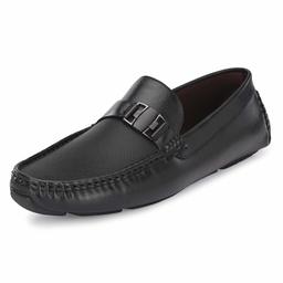 Stanton Men's Black Loafers-9 UK (43 EU) (10 US) (FK/YT1897/BLK)