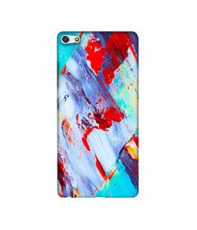 Amazon Brand - Solimo Designer Blue and Red Brush Texture 3D Printed Hard Back Case Mobile Cover for Gionee Elife S7