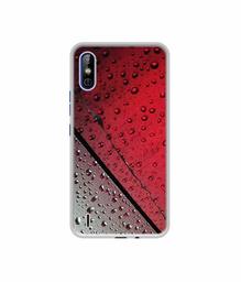 Amazon Brand - Solimo Designer Water Drop On Glass UV Printed Soft Back Case Mobile Cover for Tecno Spark Go