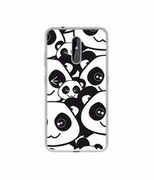 Amazon Brand - Solimo Designer Panda Texture UV Printed Soft Back Case Mobile Cover for Nokia 3.2