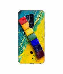 Amazon Brand - Solimo Designer Wax Color Blocks 3D Printed Hard Back Case Mobile Cover for LG G7 ThinQ