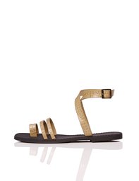 Amazon Brand - find. Women’s Ankle Strap Sandals, Brown, US 16