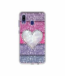 Amazon Brand - Solimo Designer Stone Heart UV Printed Soft Back Case Mobile Cover for Samsung Galaxy M10s