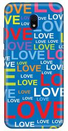 Amazon Brand - Solimo Designer Love Pattern Design 3D Printed Hard Back Case Mobile Cover for Xiaomi Redmi 8A