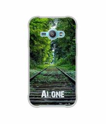 Amazon Brand - Solimo Designer Alone UV Printed Soft Back Case Mobile Cover for Samsung Galaxy J1 Ace