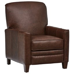 Amazon Brand – Stone & Beam Edmunds Traditional Leather Recliner Accnet Chair, 30